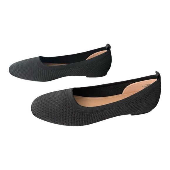Journee Collection Maryann Black Flats Women’s Size 12 - Picture 3 of 9